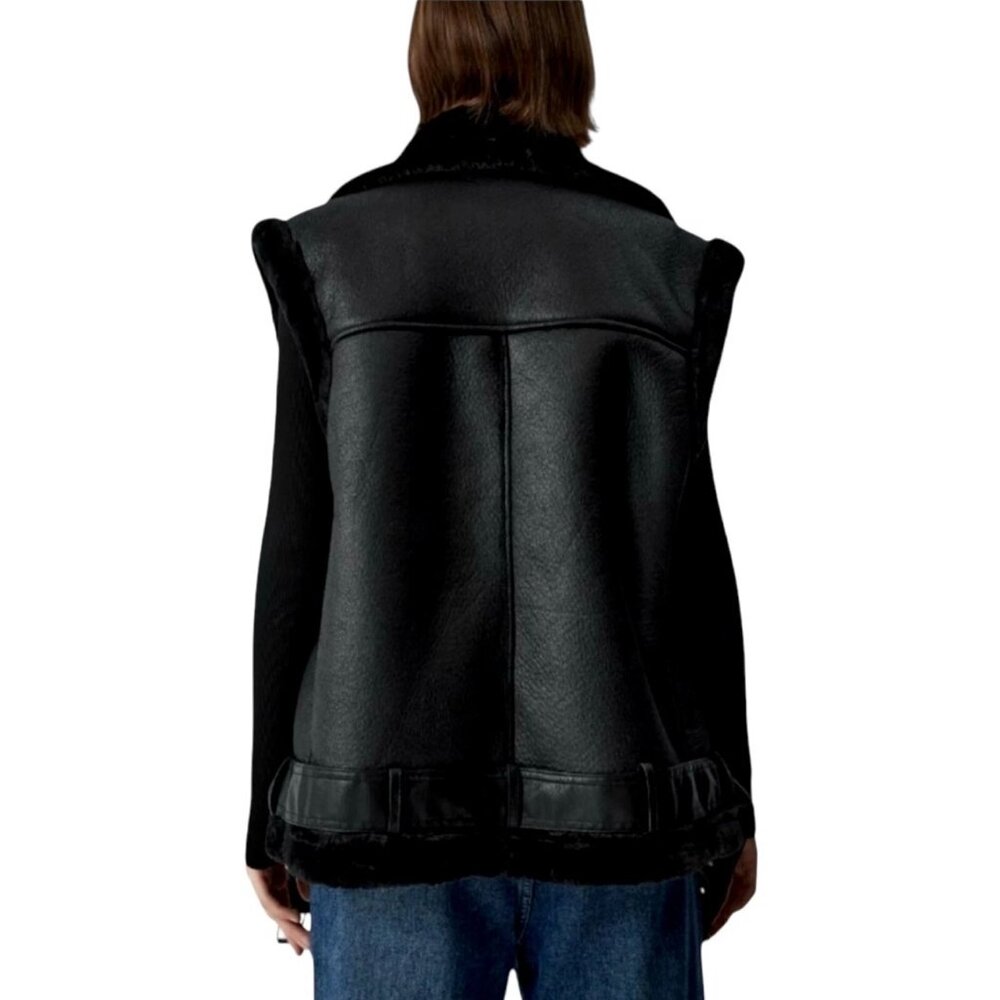 House of Harlow 1960 Faux Suede Moto Vest - Picture 8 of 8